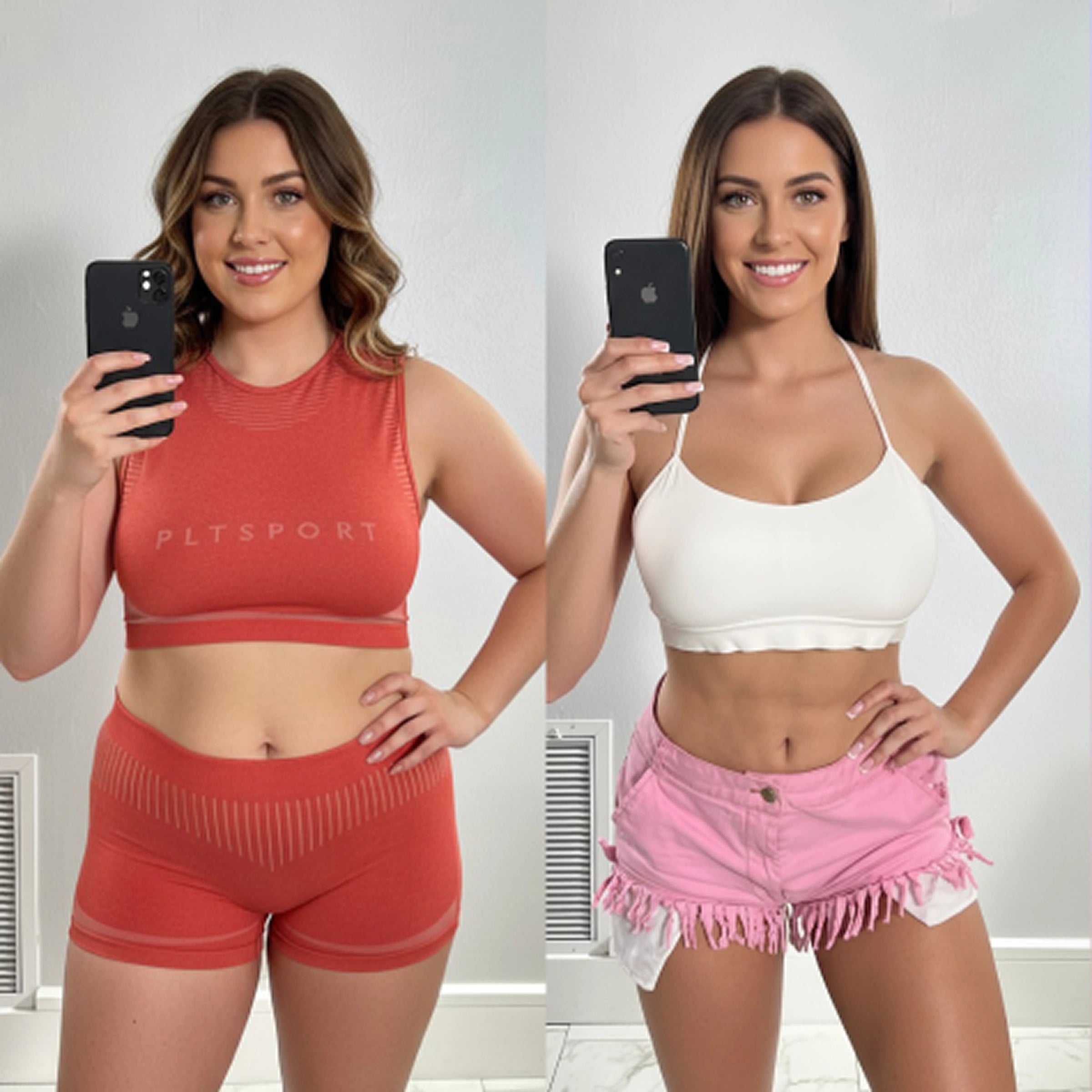 Resultados antes y después de usar Hot Shapers con abdomen más definido