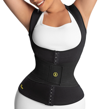 Paso 2 con el moldeador Hot Shapers en la cintura para mayor compresión y definición